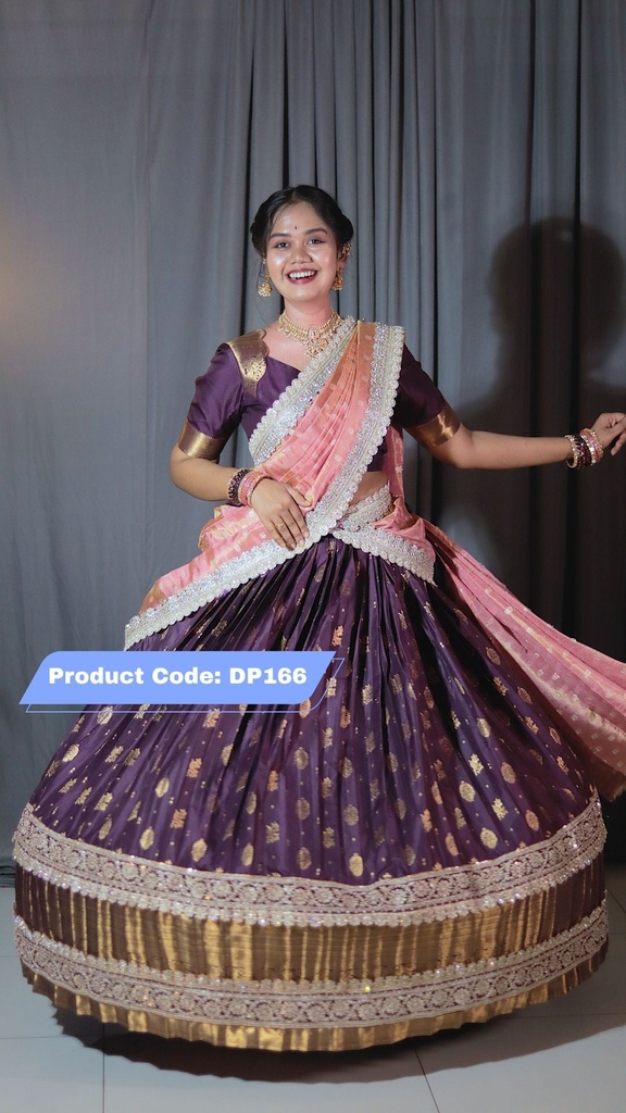Premium Pattu Ready-Wear Half Saree