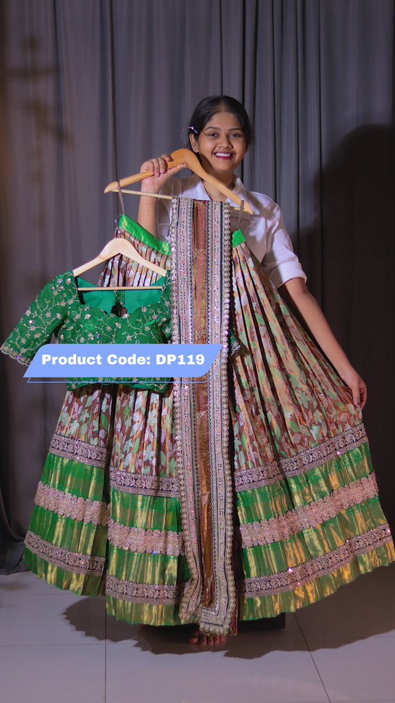 Premium Pattu Ready-Wear Half Saree