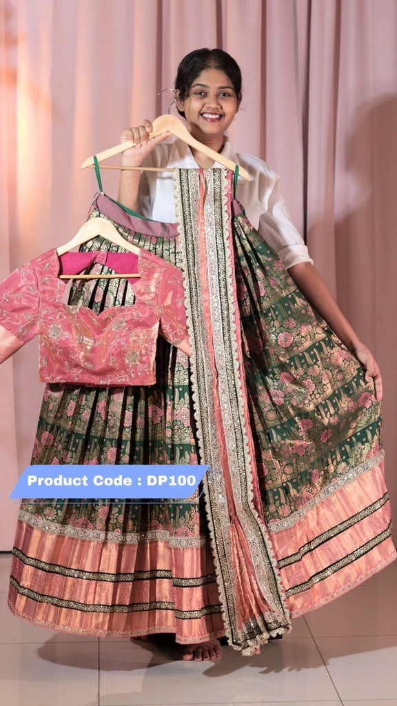 Premium Pattu Ready-Wear Half Saree