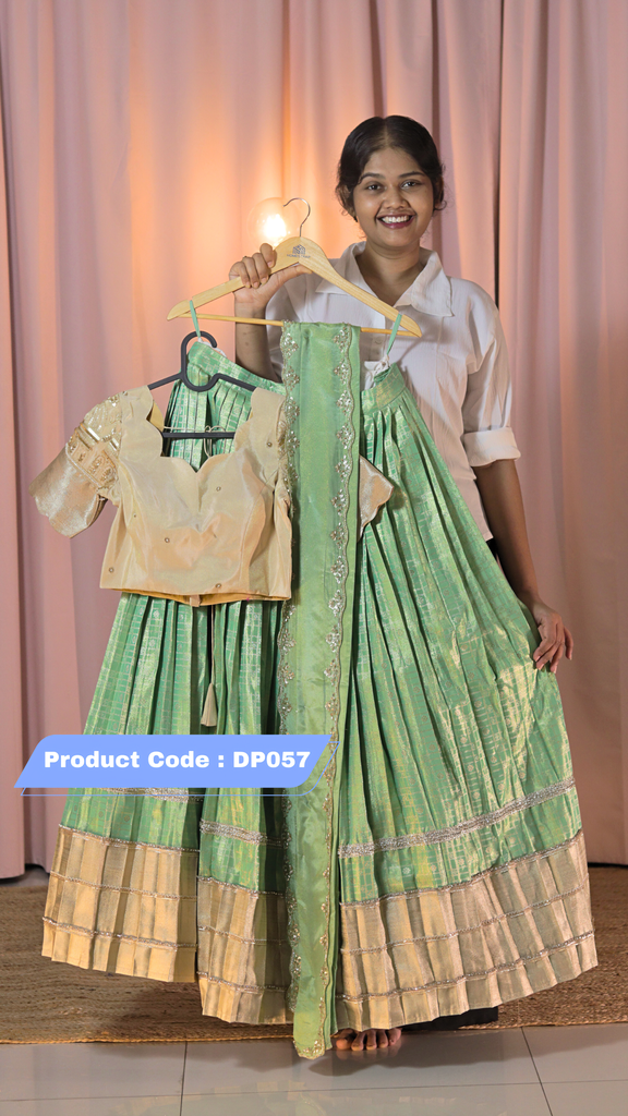 Premium Pattu Ready-Wear Half Saree ( Restock )