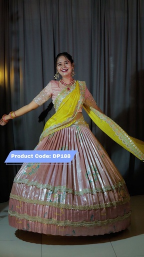[DP188] Premium Pattu Ready-Wear Half Saree