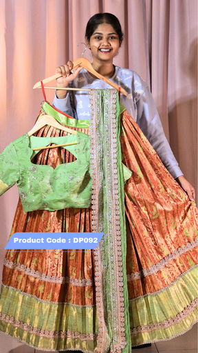 [DP092] Premium Pattu Ready-Wear Half Saree